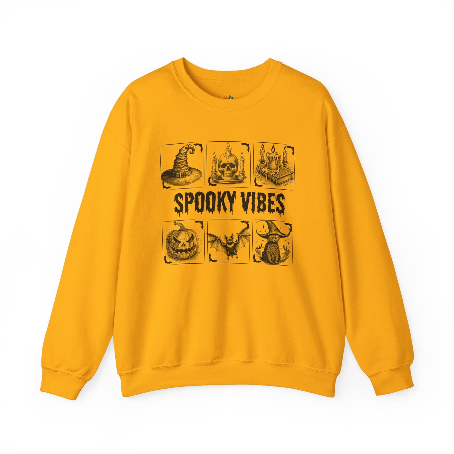 Spooky Vibes Halloween Sweatshirt, Unisex Crewneck, Fall Season Outfit, Cozy Fall Gift, Halloween Gift
