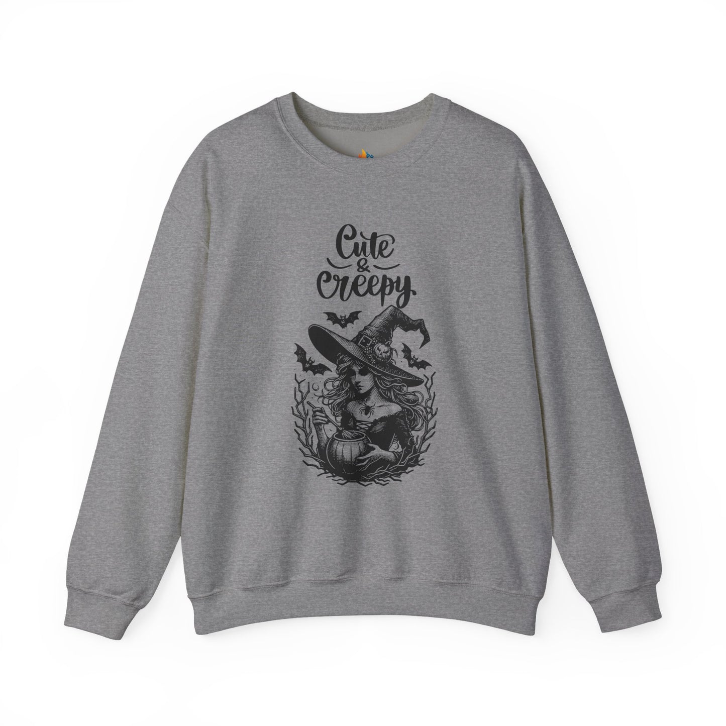 Cute & Creepy Halloween Sweatshirt, Unisex Crewneck, Fall Season Outfit, Cozy Fall Gift, Halloween Gift