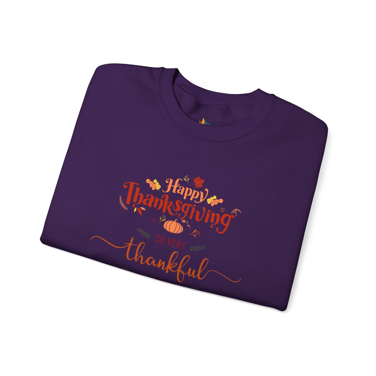 Happy Thanksgiving Sweatshirt, Unisex Crewneck, Fall Season Outfit, Cozy Fall Gift
