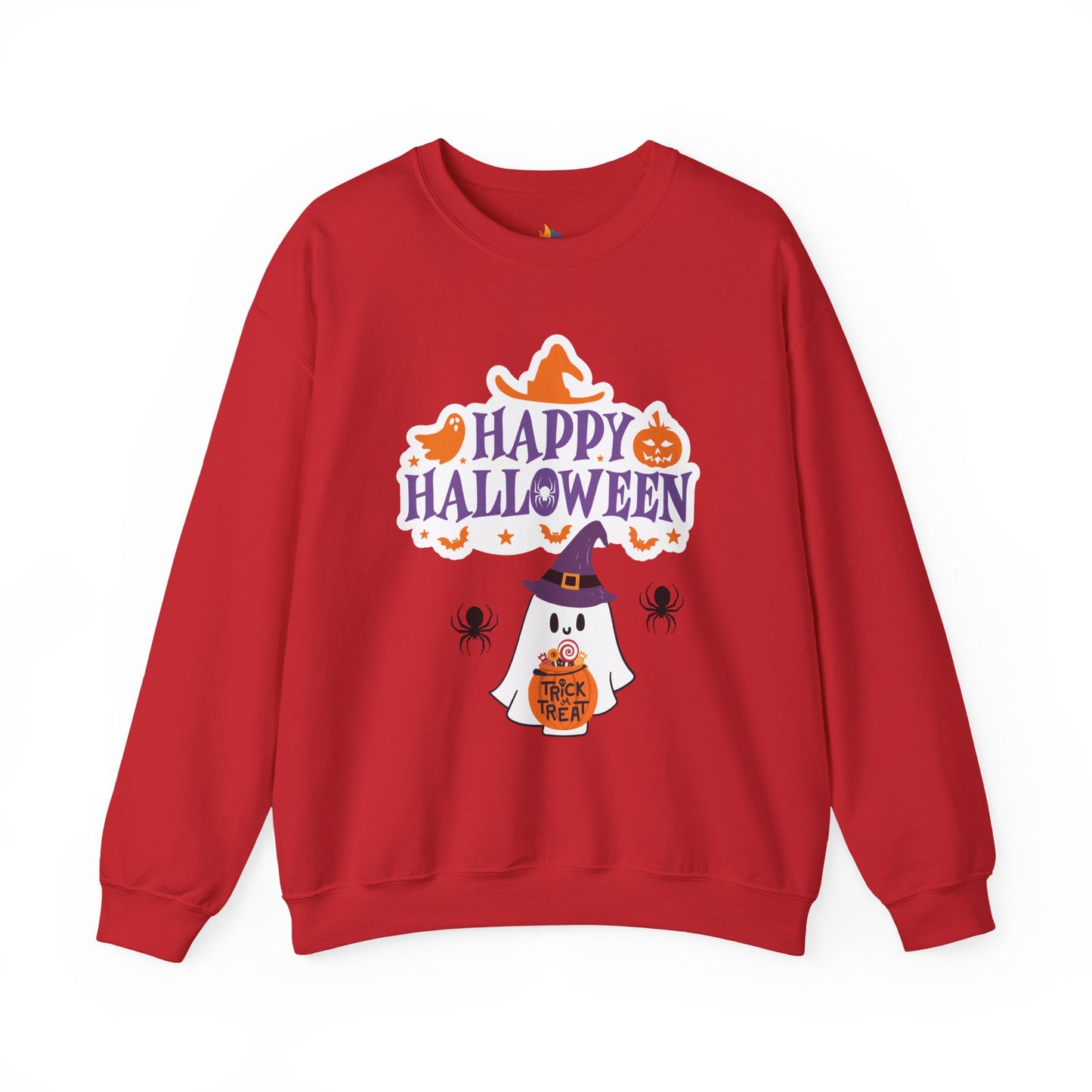 Happy Halloween Sweatshirt, Unisex Crewneck, Funny Halloween Apparel, Spooky Season Outfit, Cozy Fall Gift, Spooky Cute, Retro Halloween Gift