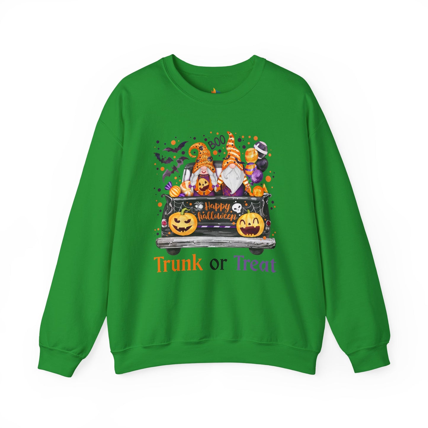 Halloween Trunk or Treat Sweatshirt, Unisex Crewneck, Funny Halloween Apparel, Spooky Season Outfit, Cozy Fall Gift, Spooky Cute, Retro Halloween Gift