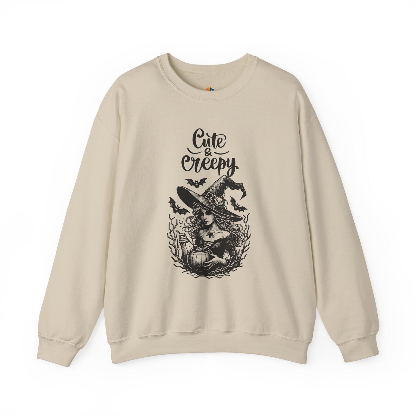 Cute & Creepy Halloween Sweatshirt, Unisex Crewneck, Fall Season Outfit, Cozy Fall Gift, Halloween Gift