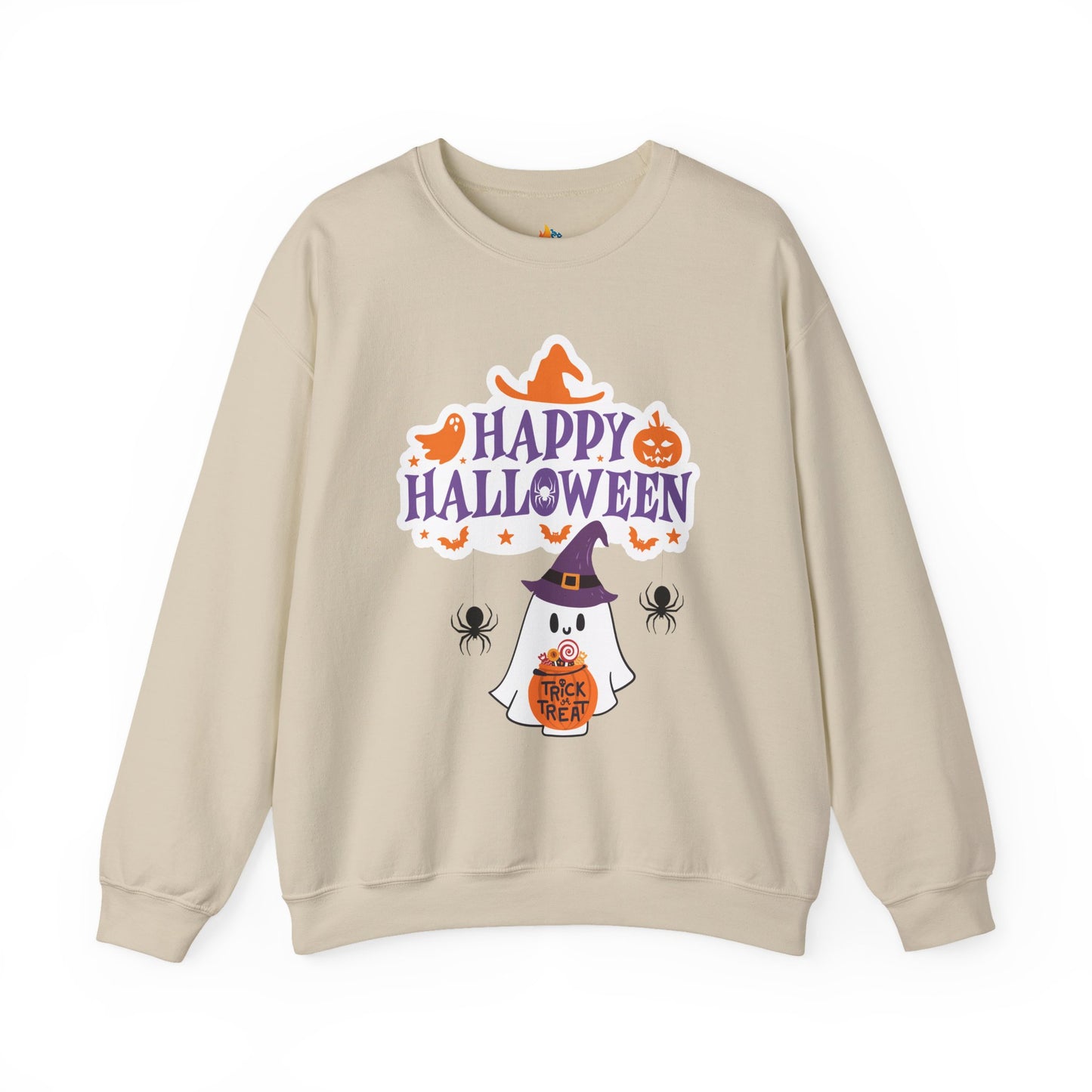 Happy Halloween Sweatshirt, Unisex Crewneck, Funny Halloween Apparel, Spooky Season Outfit, Cozy Fall Gift, Spooky Cute, Retro Halloween Gift