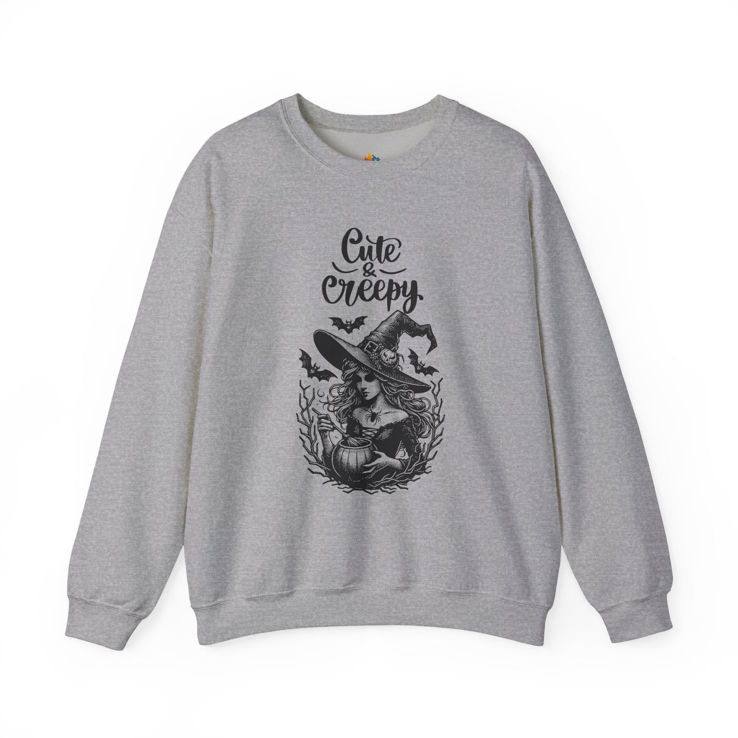Cute & Creepy Halloween Sweatshirt, Unisex Crewneck, Fall Season Outfit, Cozy Fall Gift, Halloween Gift