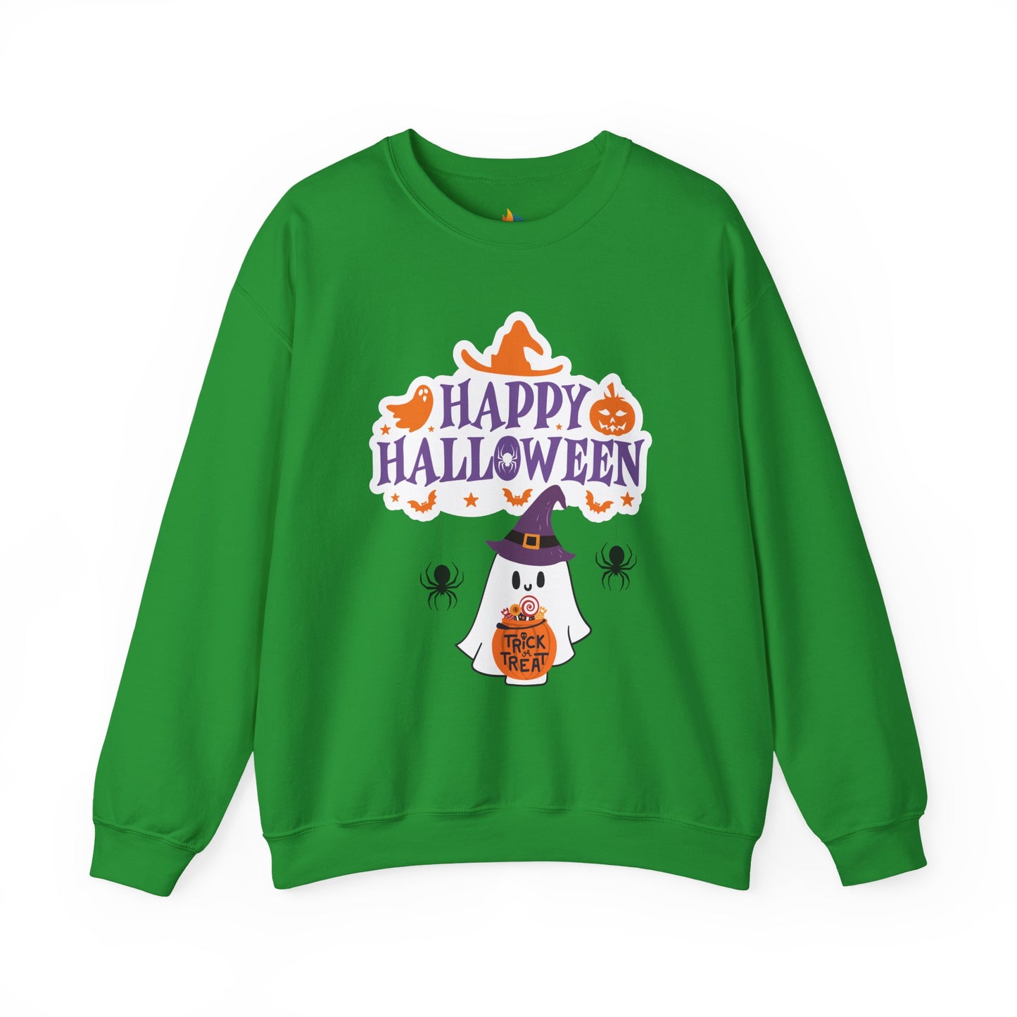 Happy Halloween Sweatshirt, Unisex Crewneck, Funny Halloween Apparel, Spooky Season Outfit, Cozy Fall Gift, Spooky Cute, Retro Halloween Gift