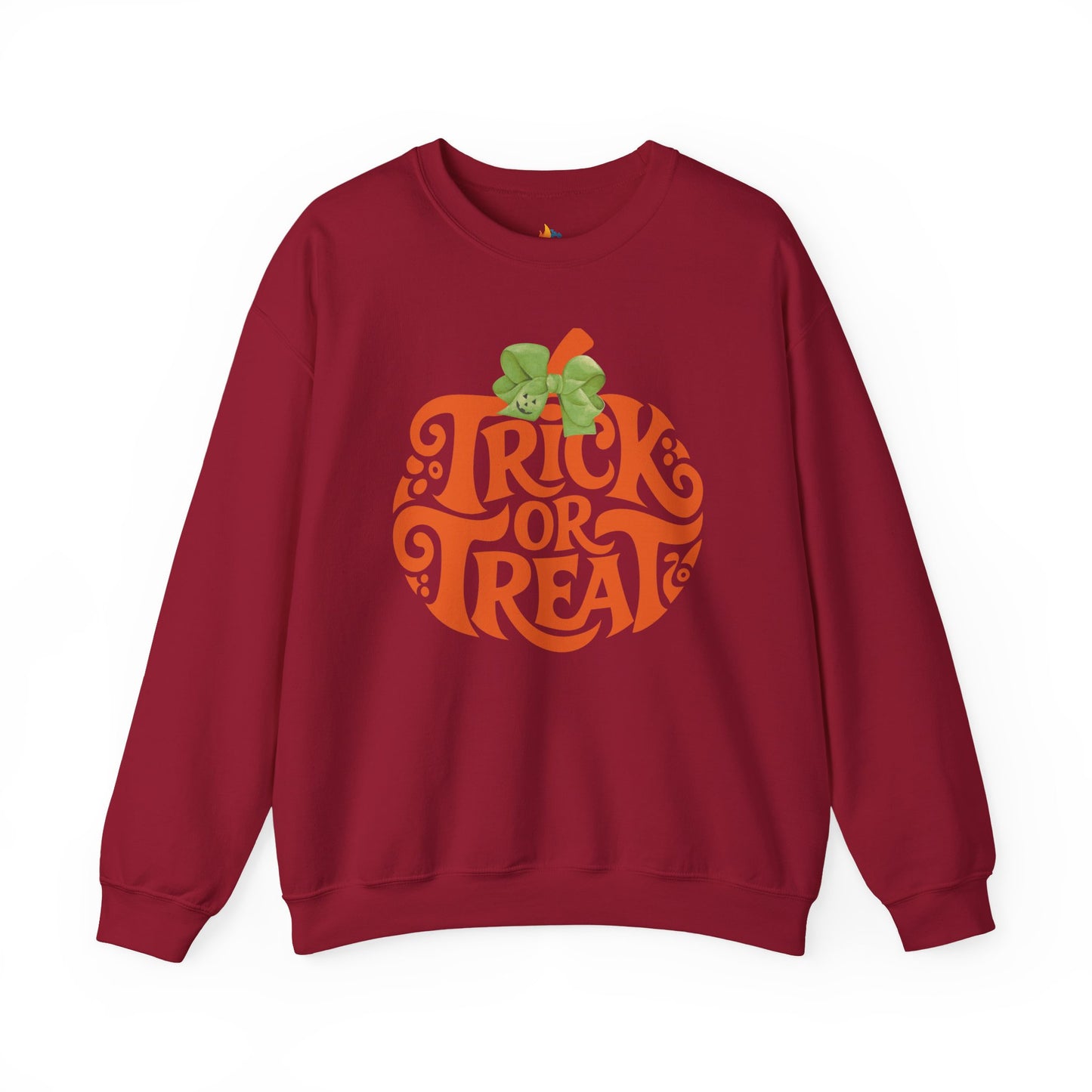 Trick or Treat Halloween Sweatshirt, Unisex Crewneck, Funny Halloween Apparel, Spooky Season Outfit, Cozy Fall Gift, Spooky Cute, Retro Halloween Gift