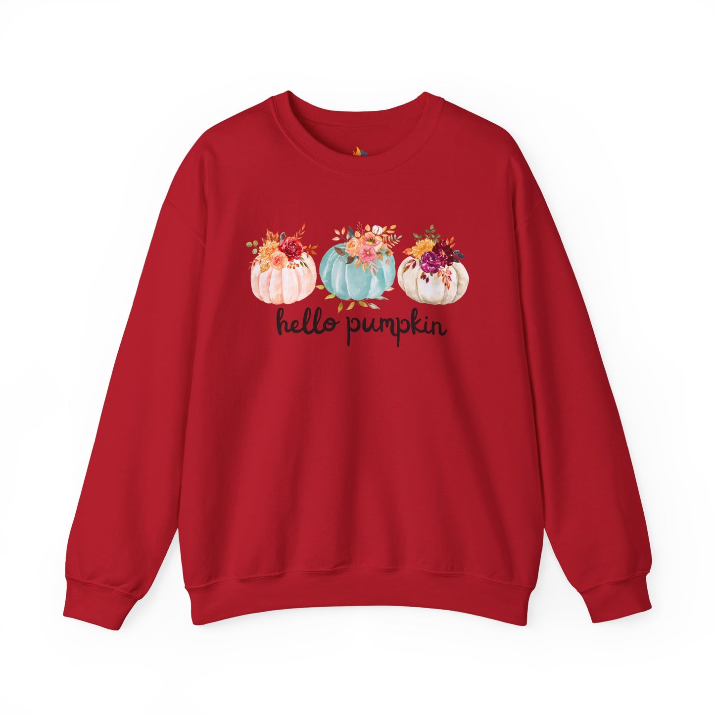 Hello Pumpkin Sweatshirt, Unisex Crewneck, Fall Season Outfit, Cozy Fall Gift, Halloween gift