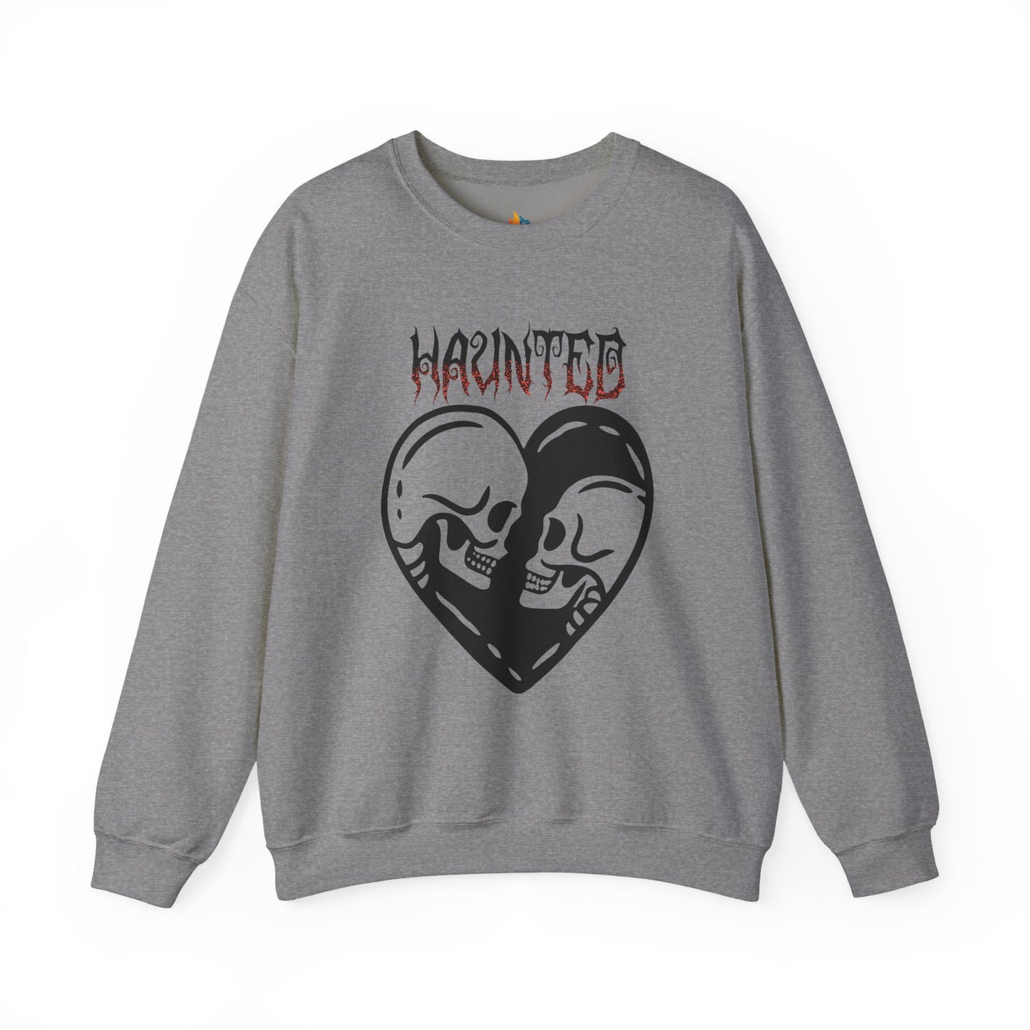 Haunted Sweatshirt, Unisex Crewneck, Fall Season Outfit, Cozy Fall Gift, Halloween Gift