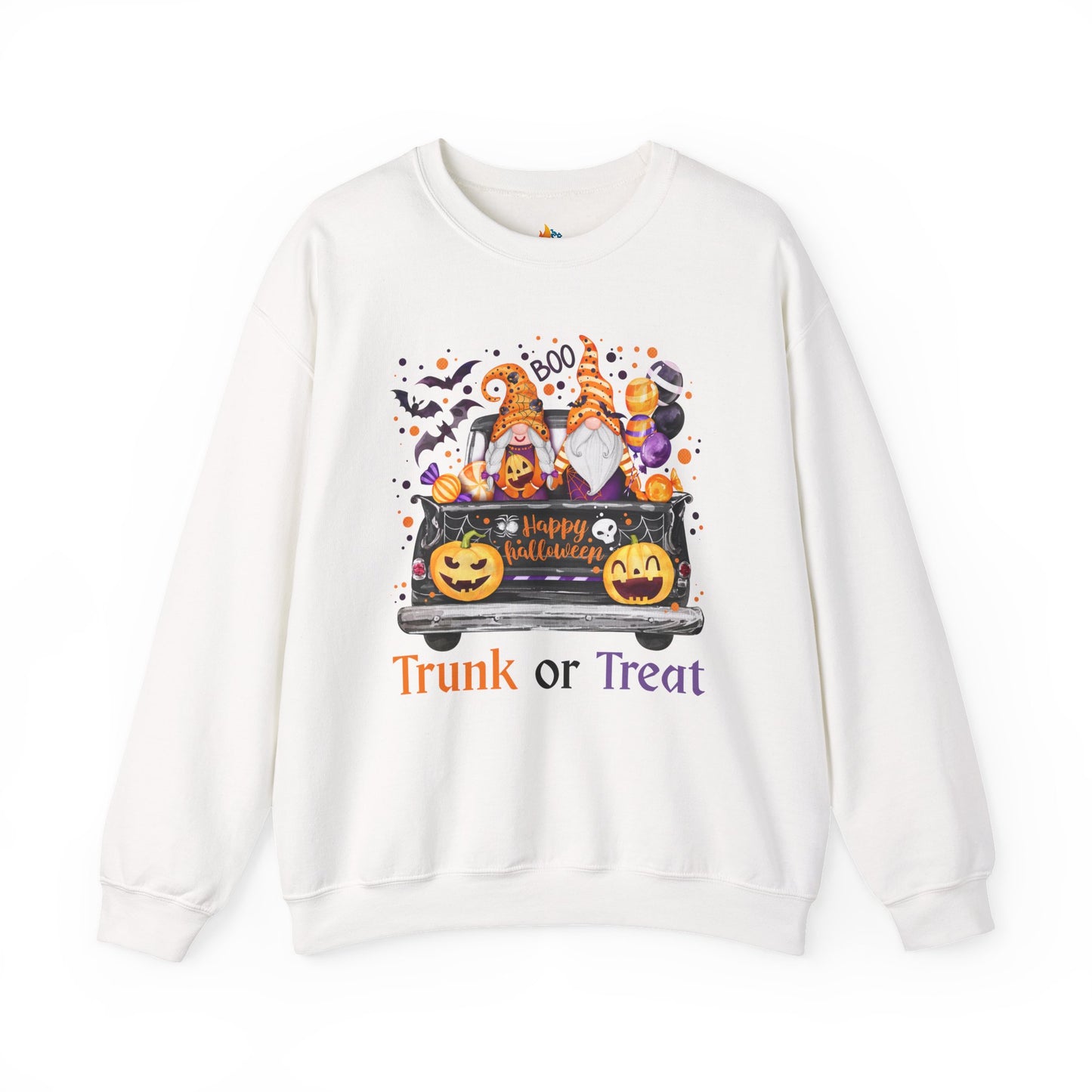 Halloween Trunk or Treat Sweatshirt, Unisex Crewneck, Funny Halloween Apparel, Spooky Season Outfit, Cozy Fall Gift, Spooky Cute, Retro Halloween Gift