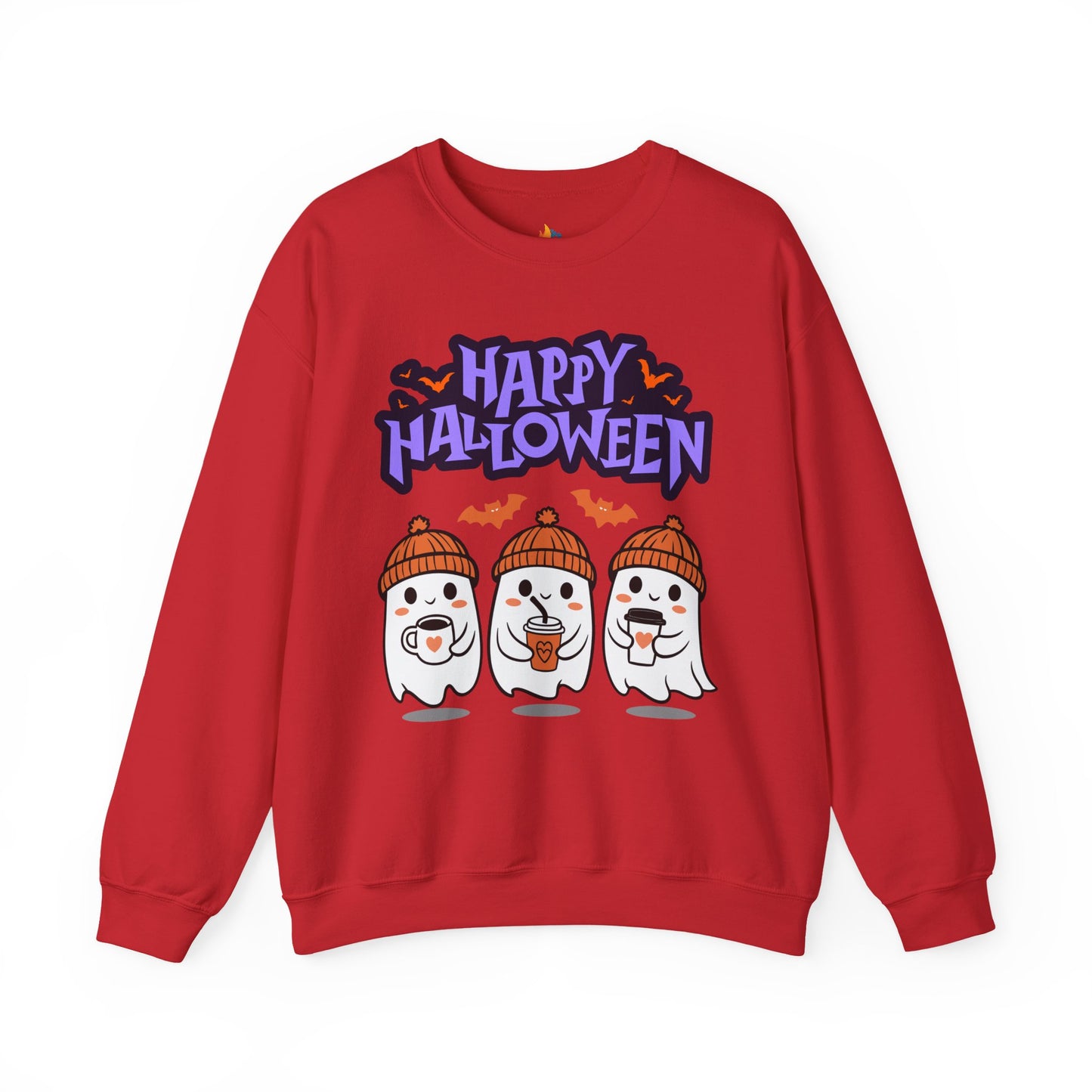 Ghost Happy Halloween Sweatshirt, Unisex Crewneck, Fall Season Outfit, Cozy Fall Gift, Halloween Gift