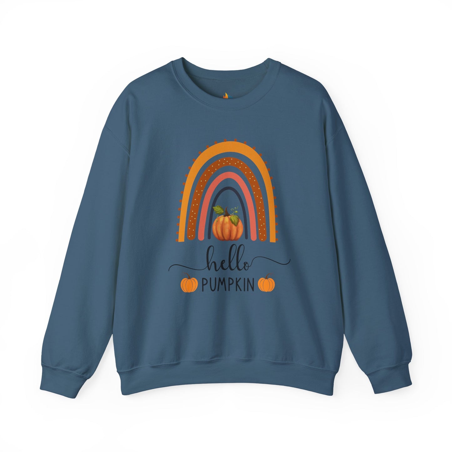 Hello Pumpkin Sweatshirt, Unisex Crewneck, Fall Season Outfit, Cozy Fall Gift