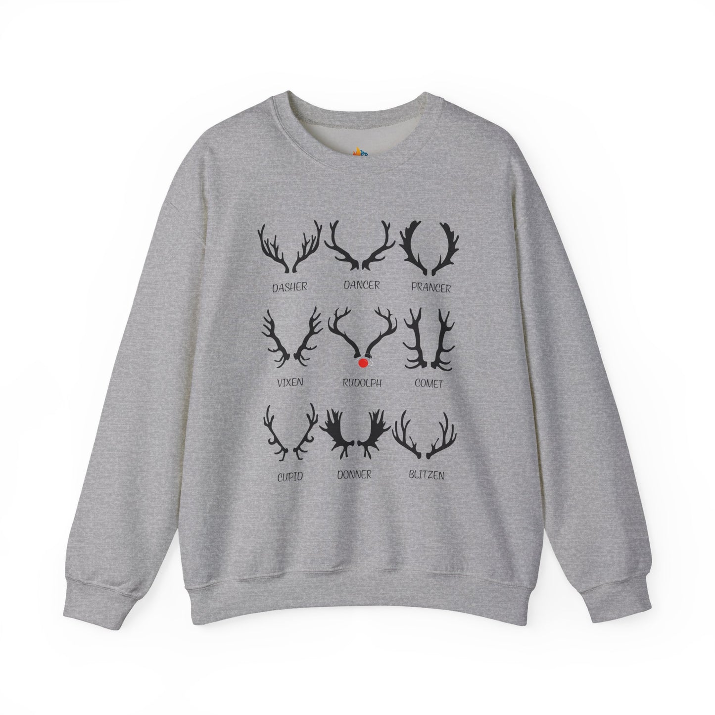 Reindeer, Christmas Sweatshirt, Unisex Crewneck, Holiday Season Outfit, Winter Sweatshirt