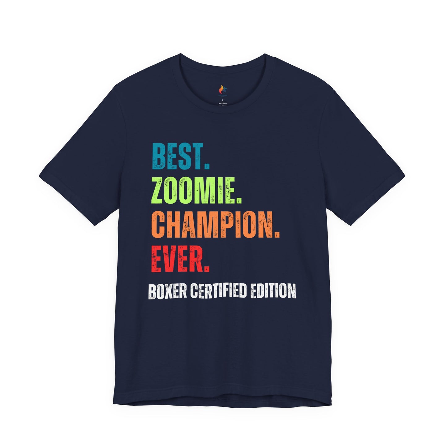 Boxer Dog Lover T-Shirt - "Best zoomie Champion Ever" Graphic Tee