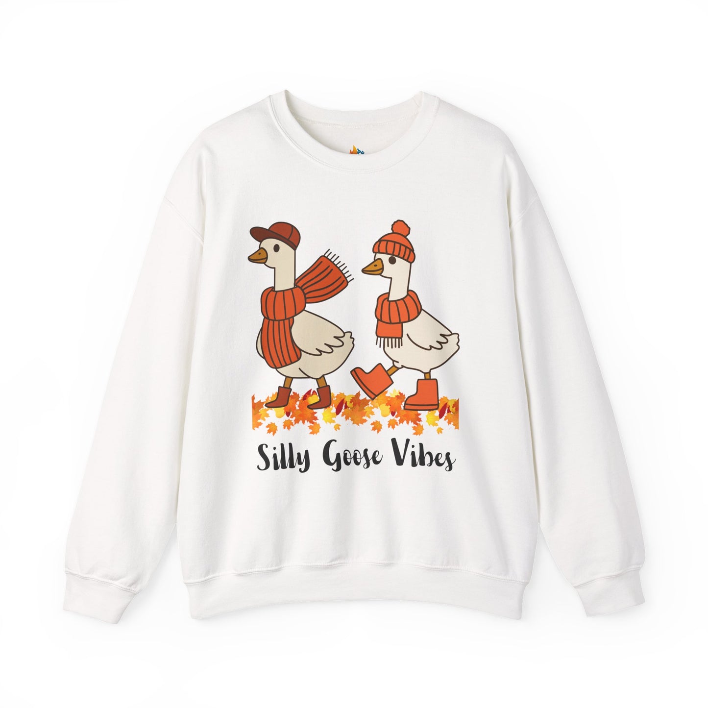 Silly goose vibes Sweatshirt, Unisex Crewneck, Funny Fall Apparel, Cozy Fall Gift
