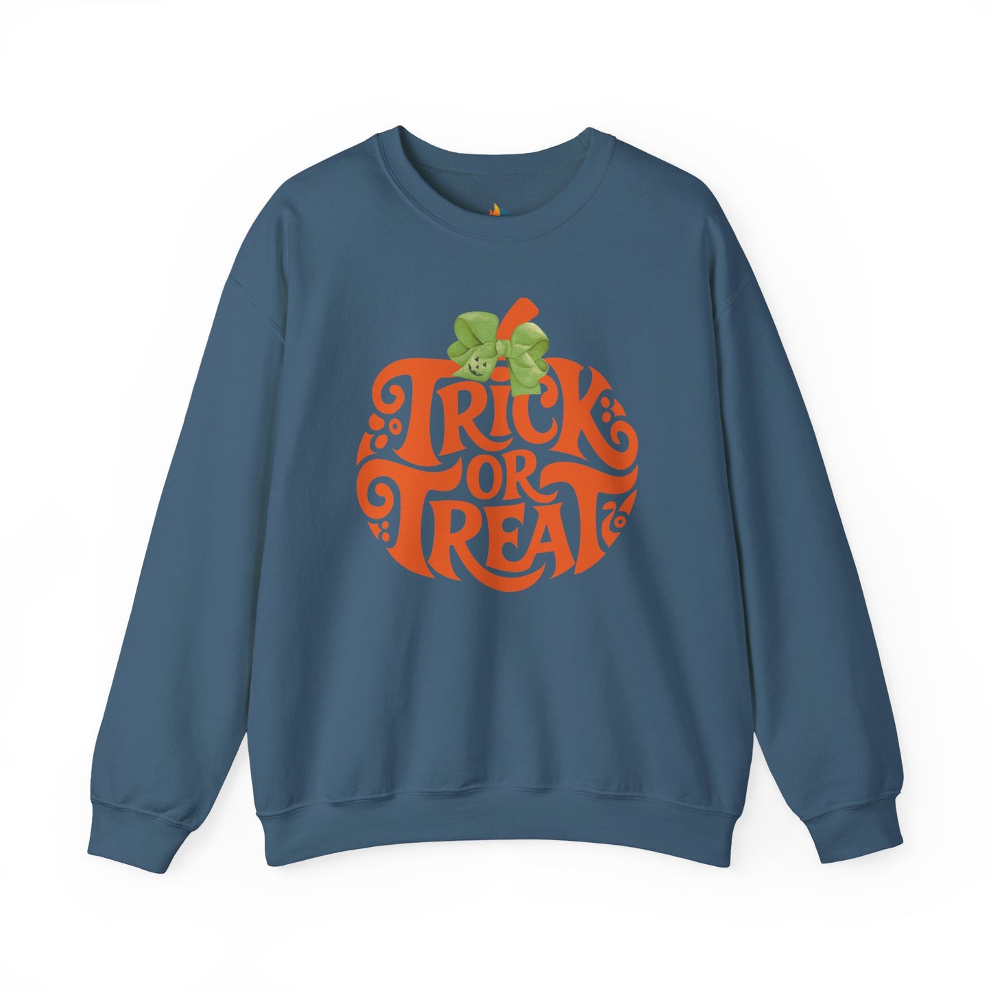 Trick or Treat Halloween Sweatshirt, Unisex Crewneck, Funny Halloween Apparel, Spooky Season Outfit, Cozy Fall Gift, Spooky Cute, Retro Halloween Gift