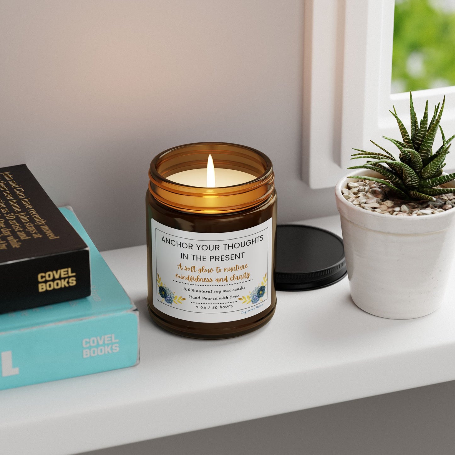 Mindful Wick Candle | Relaxing & Mindfulness Soy Candle | Meditation & Self-Care Gift