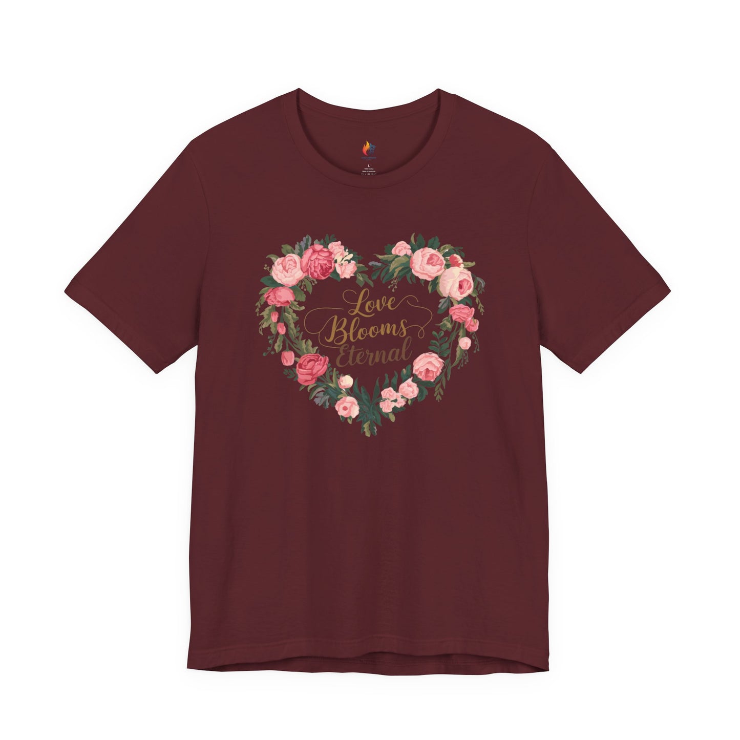 Love Blooms Eternal T-Shirt, Valentine’s Day T-shirt, Cute Valentine Shirt, Love Graphic Tee, Unisex Valentine Outfit, Gift for Him or Her, Romantic Holiday Tee