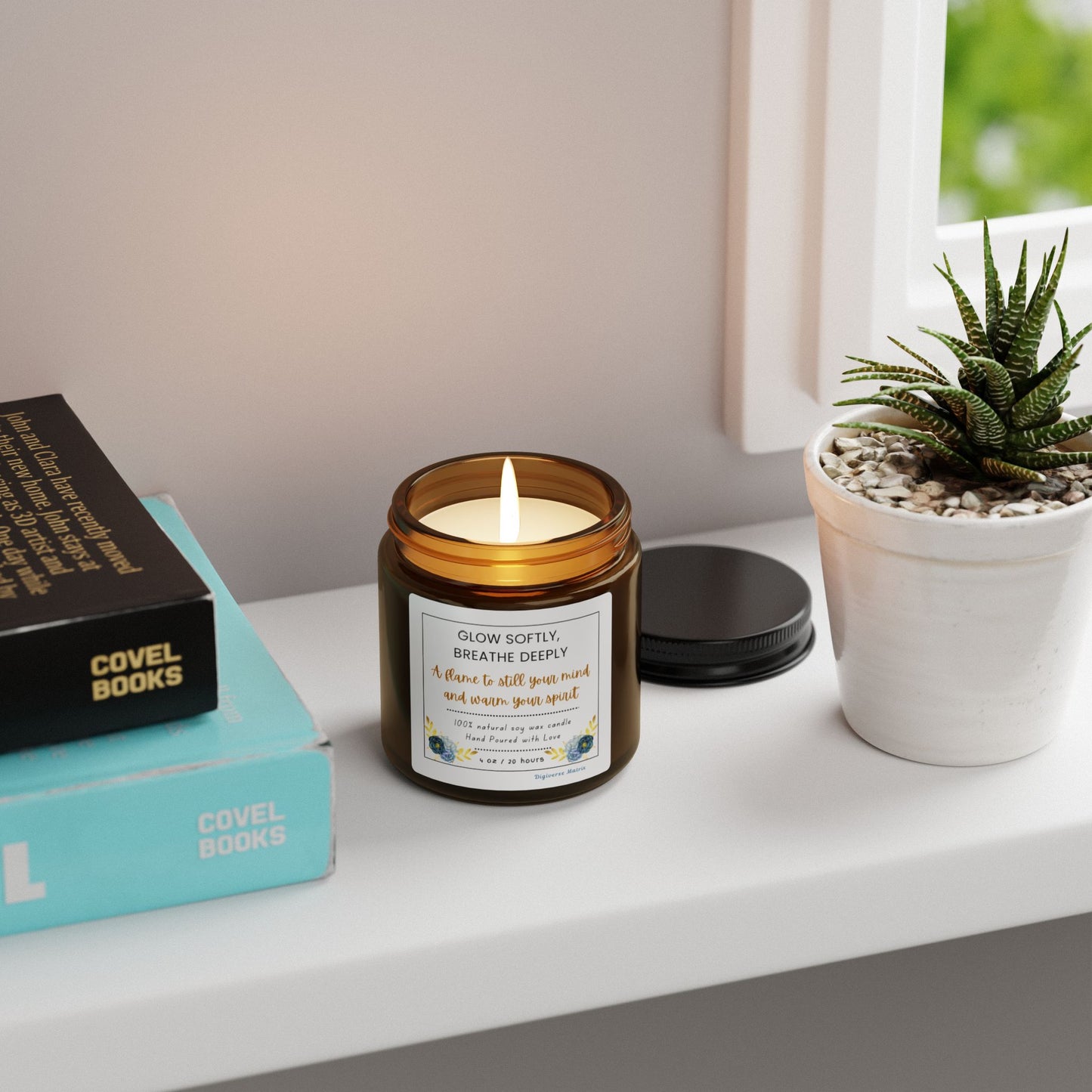 Eternal Calm Candle | Relaxing & Mindfulness Soy Candle | Meditation & Self-Care Gift