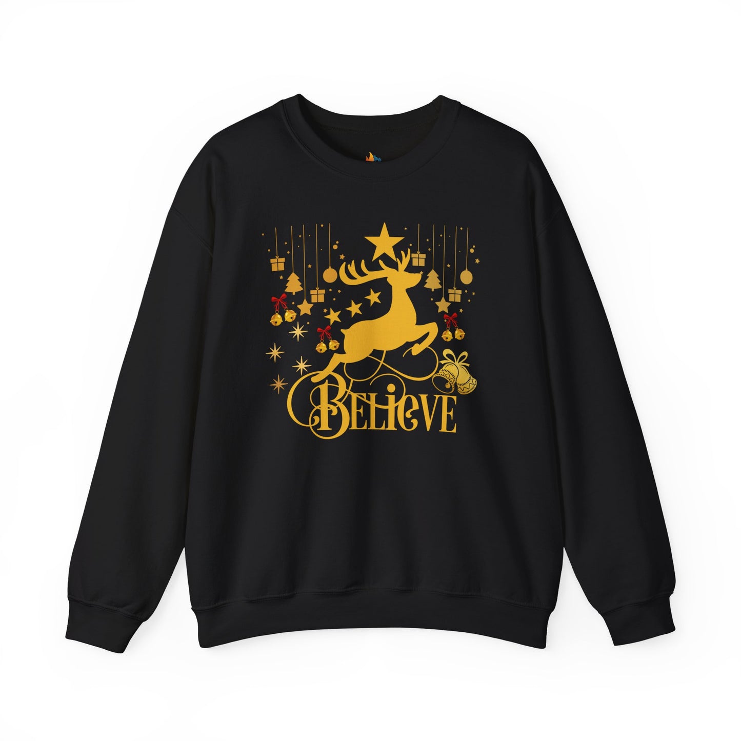 Believe, Christmas Sweatshirt, Unisex Crewneck, Holiday Season Outfit, Winter Sweatshirt