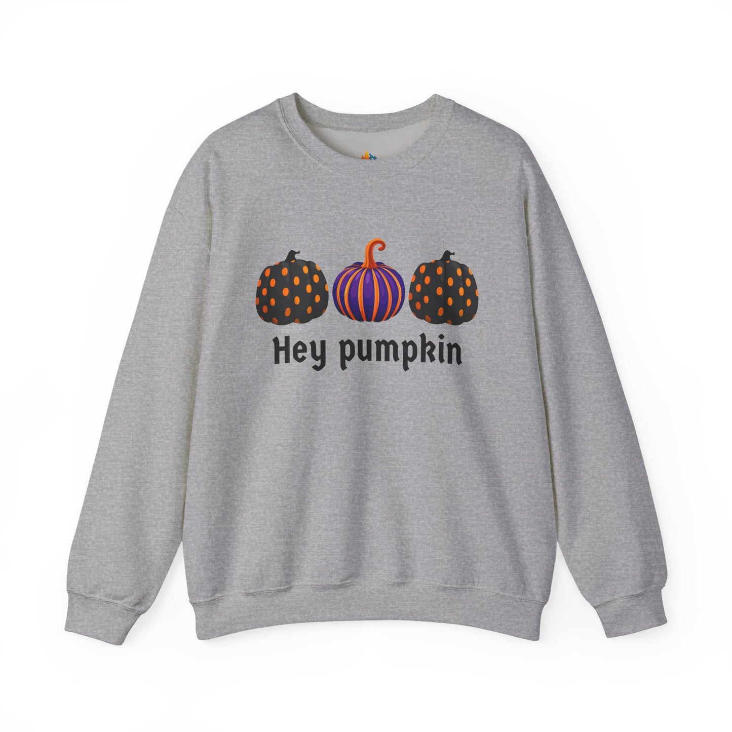 Hey Pumpkin Sweatshirt, Unisex Crewneck, Fall Season Outfit, Halloween Gift, Cozy Fall Gift