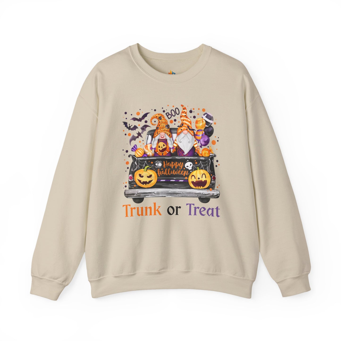 Halloween Trunk or Treat Sweatshirt, Unisex Crewneck, Funny Halloween Apparel, Spooky Season Outfit, Cozy Fall Gift, Spooky Cute, Retro Halloween Gift