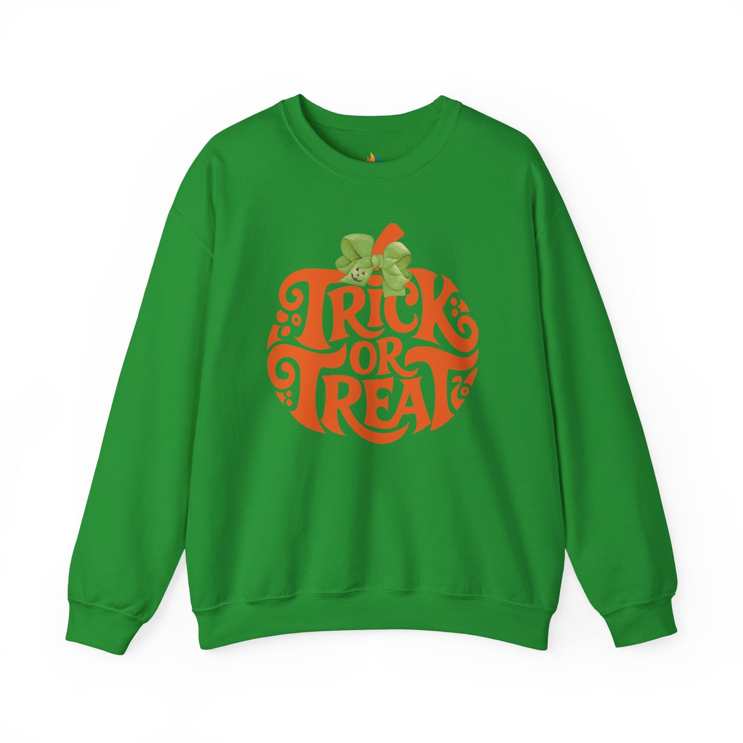 Trick or Treat Halloween Sweatshirt, Unisex Crewneck, Funny Halloween Apparel, Spooky Season Outfit, Cozy Fall Gift, Spooky Cute, Retro Halloween Gift
