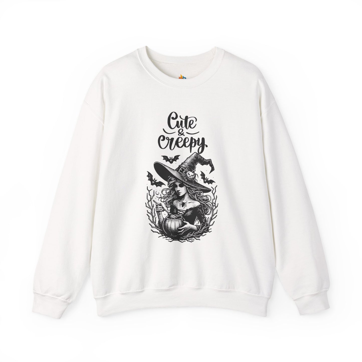 Cute & Creepy Halloween Sweatshirt, Unisex Crewneck, Fall Season Outfit, Cozy Fall Gift, Halloween Gift