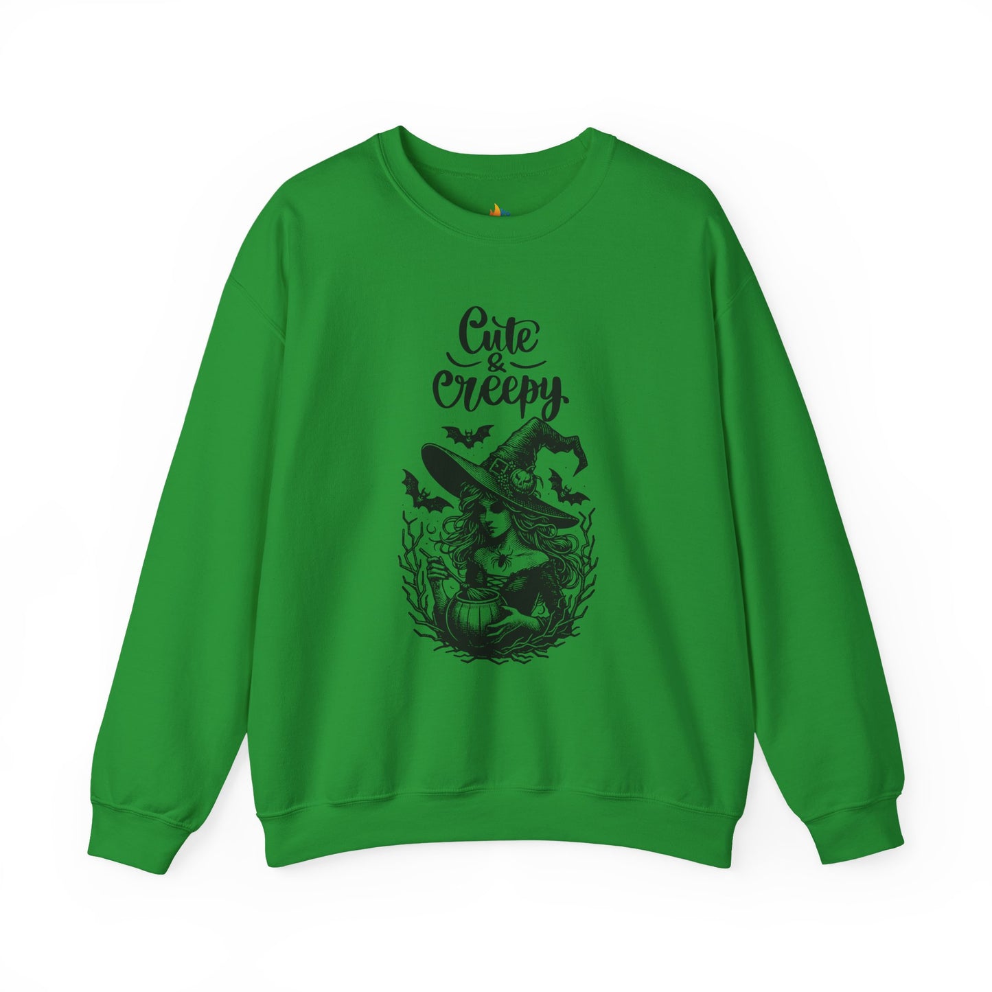 Cute & Creepy Halloween Sweatshirt, Unisex Crewneck, Fall Season Outfit, Cozy Fall Gift, Halloween Gift