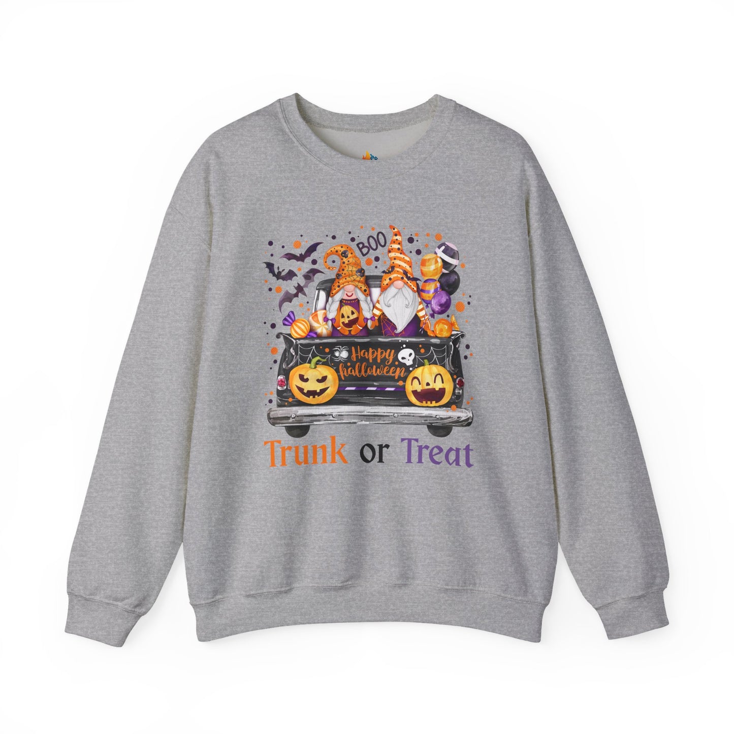 Halloween Trunk or Treat Sweatshirt, Unisex Crewneck, Funny Halloween Apparel, Spooky Season Outfit, Cozy Fall Gift, Spooky Cute, Retro Halloween Gift