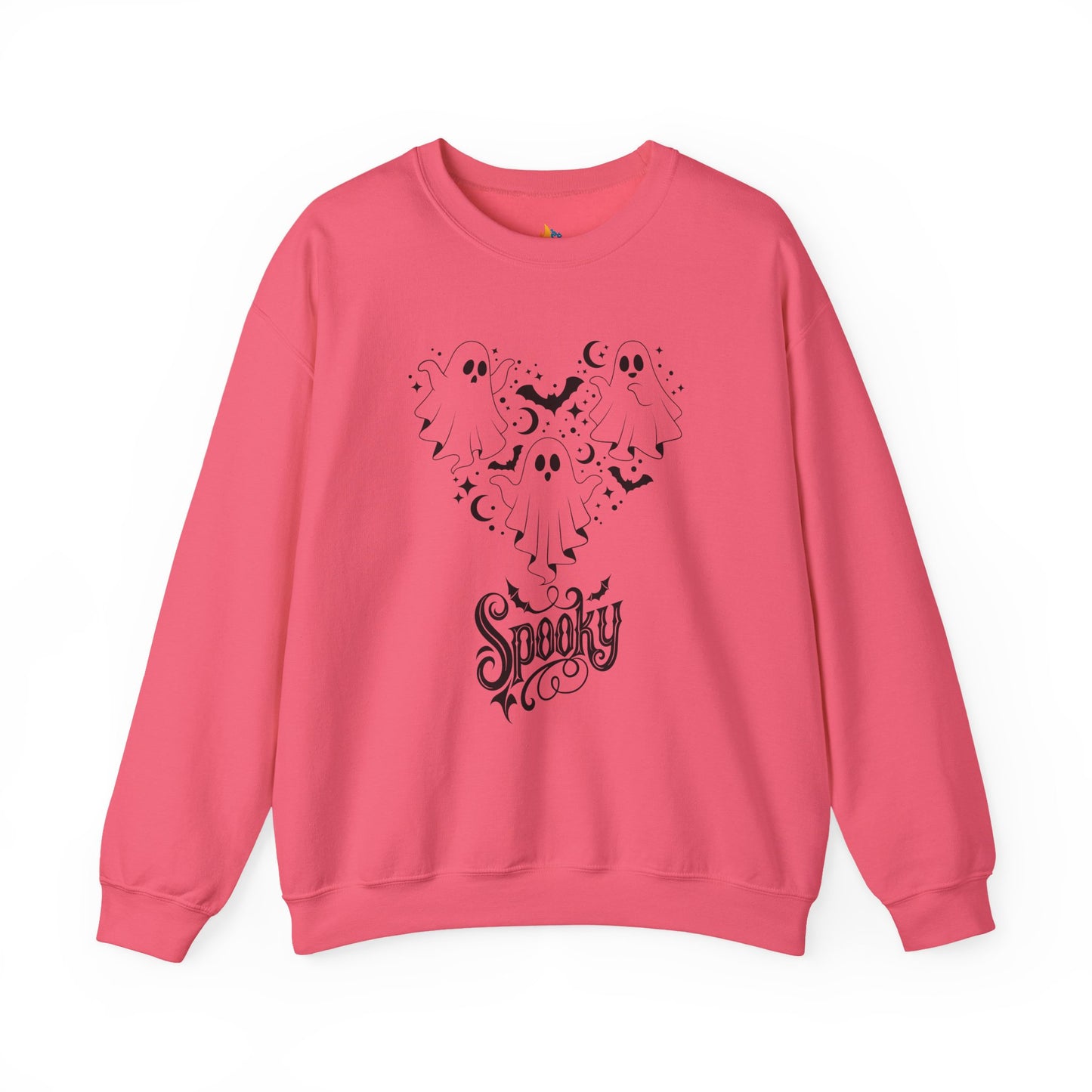 Spooky Ghost Halloween Sweatshirt, Unisex Crewneck, Fall Season Outfit, Cozy Fall Gift, Halloween Gift