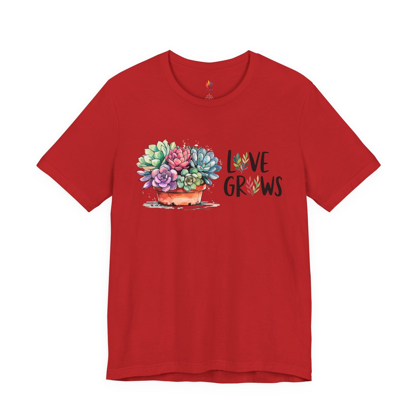 Love Grows T-Shirt - Unisex Short Sleeve, Valentines day Gift