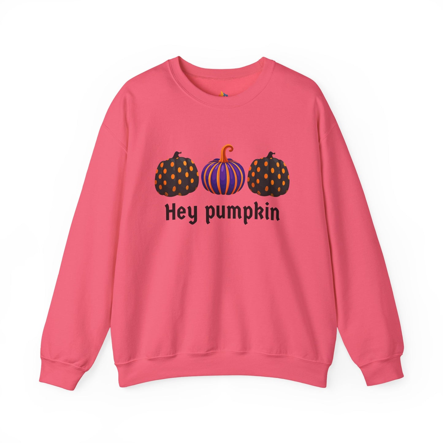 Hey Pumpkin Sweatshirt, Unisex Crewneck, Fall Season Outfit, Halloween Gift, Cozy Fall Gift
