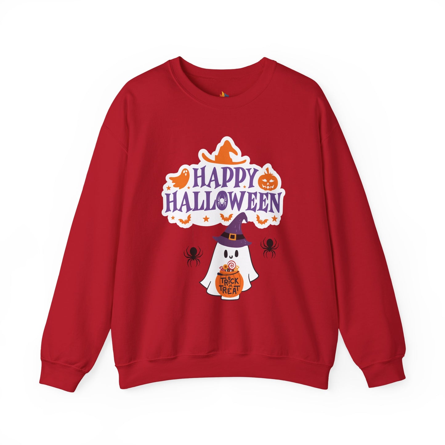 Happy Halloween Sweatshirt, Unisex Crewneck, Funny Halloween Apparel, Spooky Season Outfit, Cozy Fall Gift, Spooky Cute, Retro Halloween Gift