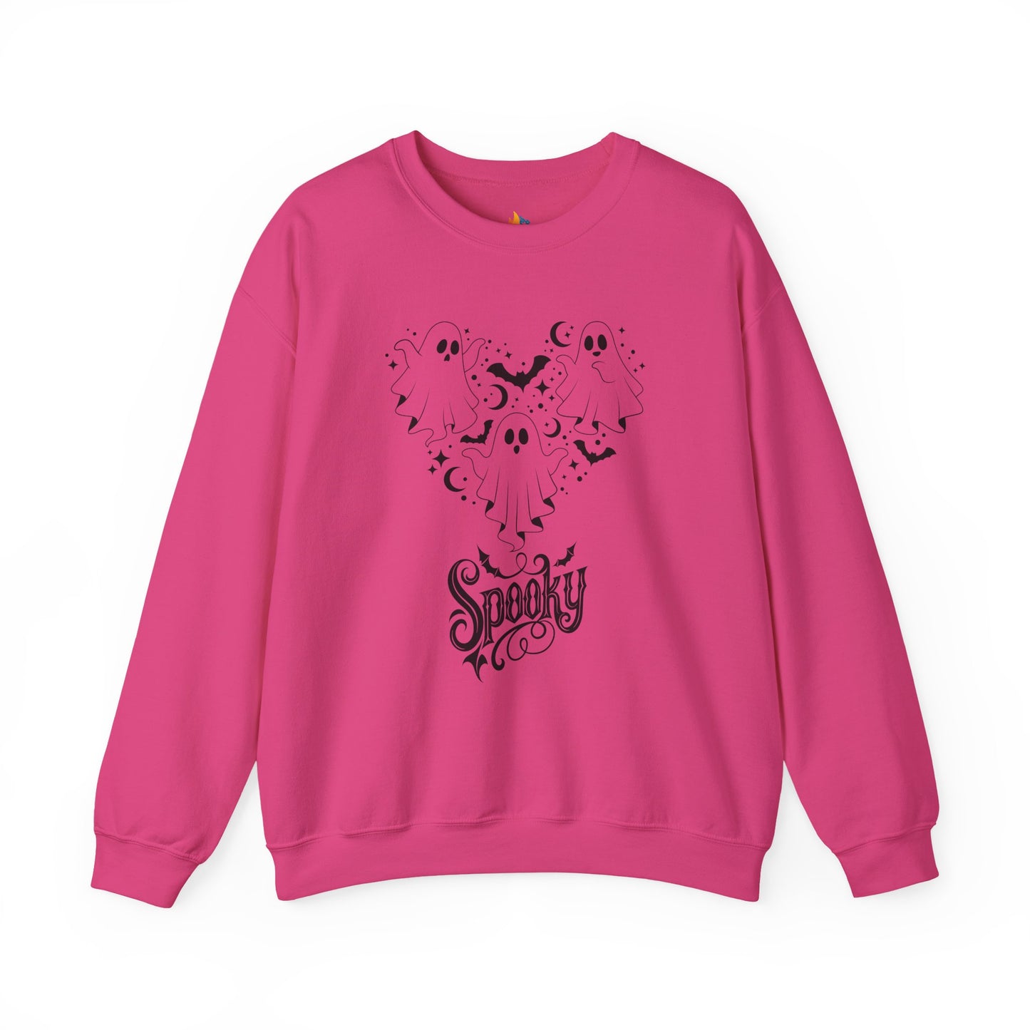 Spooky Ghost Halloween Sweatshirt, Unisex Crewneck, Fall Season Outfit, Cozy Fall Gift, Halloween Gift