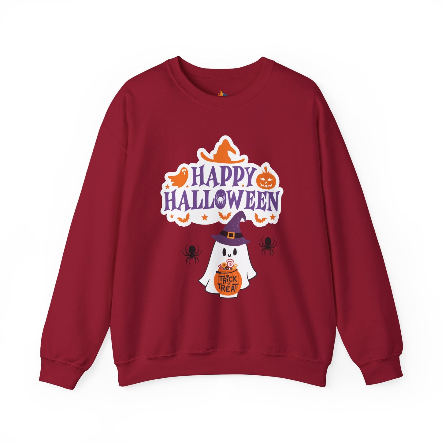 Happy Halloween Sweatshirt, Unisex Crewneck, Funny Halloween Apparel, Spooky Season Outfit, Cozy Fall Gift, Spooky Cute, Retro Halloween Gift