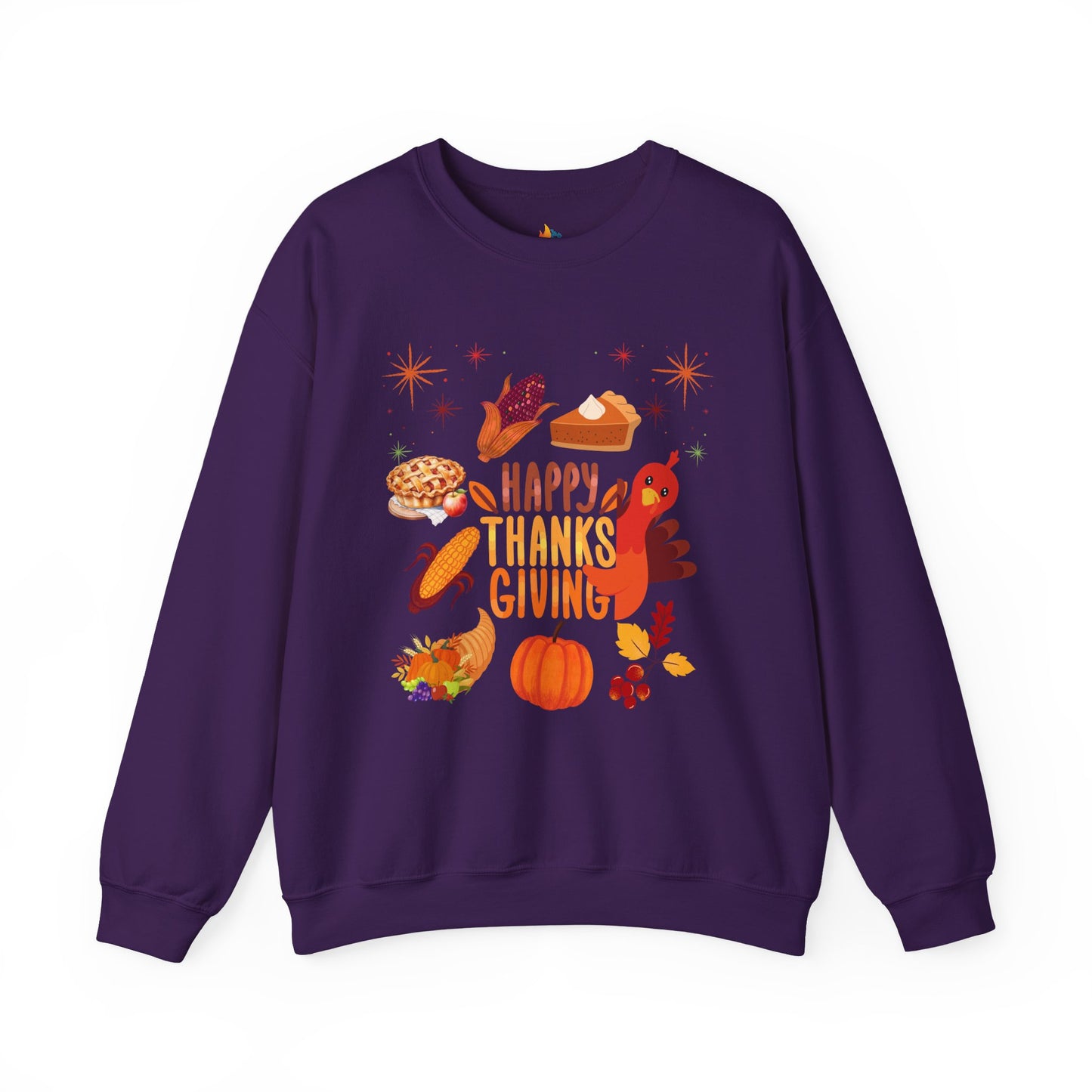 Happy Thanksgiving Sweatshirt, Unisex Crewneck, Fall Season Outfit, Cozy Fall Gift
