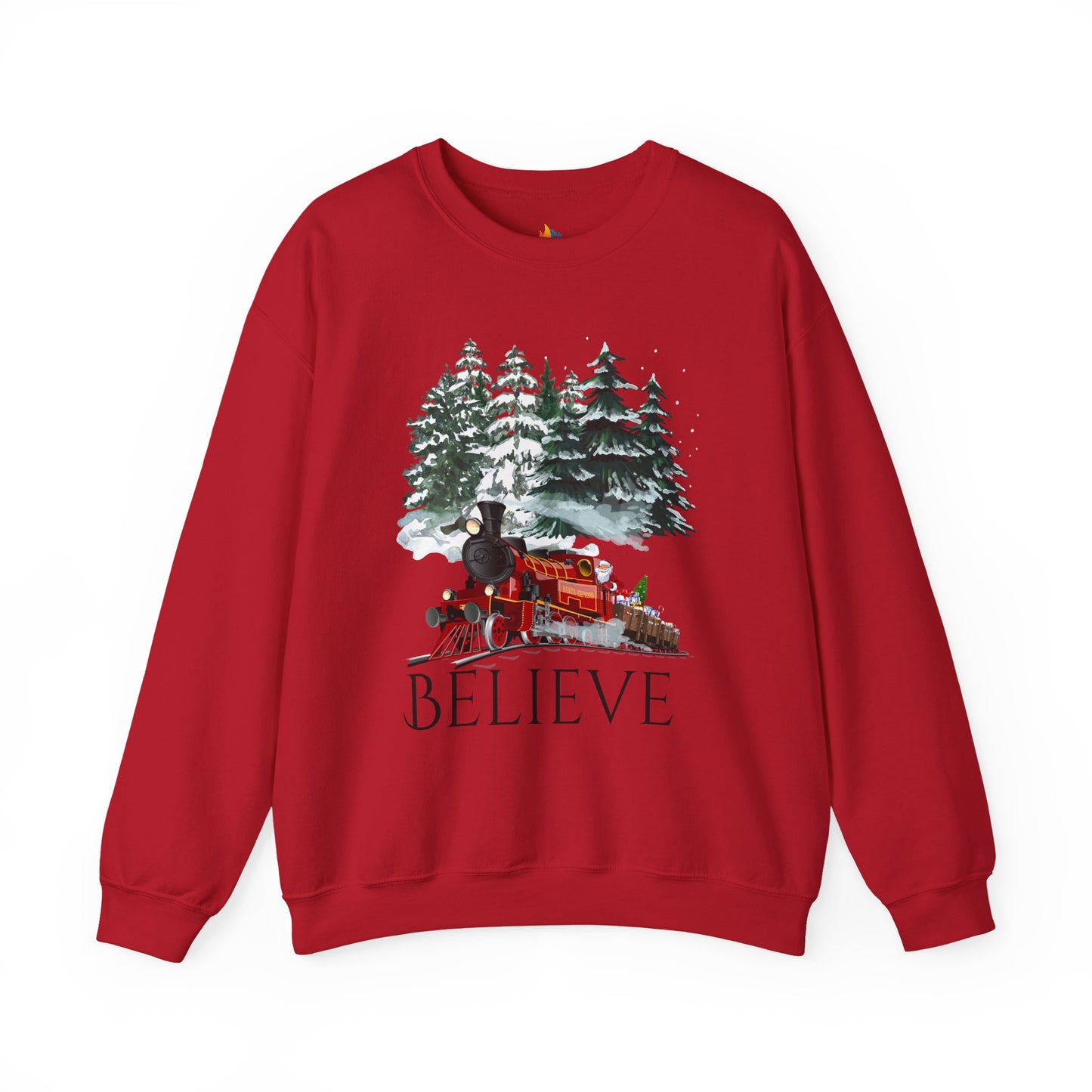 Believe, Christmas Sweatshirt, Unisex Crewneck, Holiday Season Outfit, Winter Sweatshirt