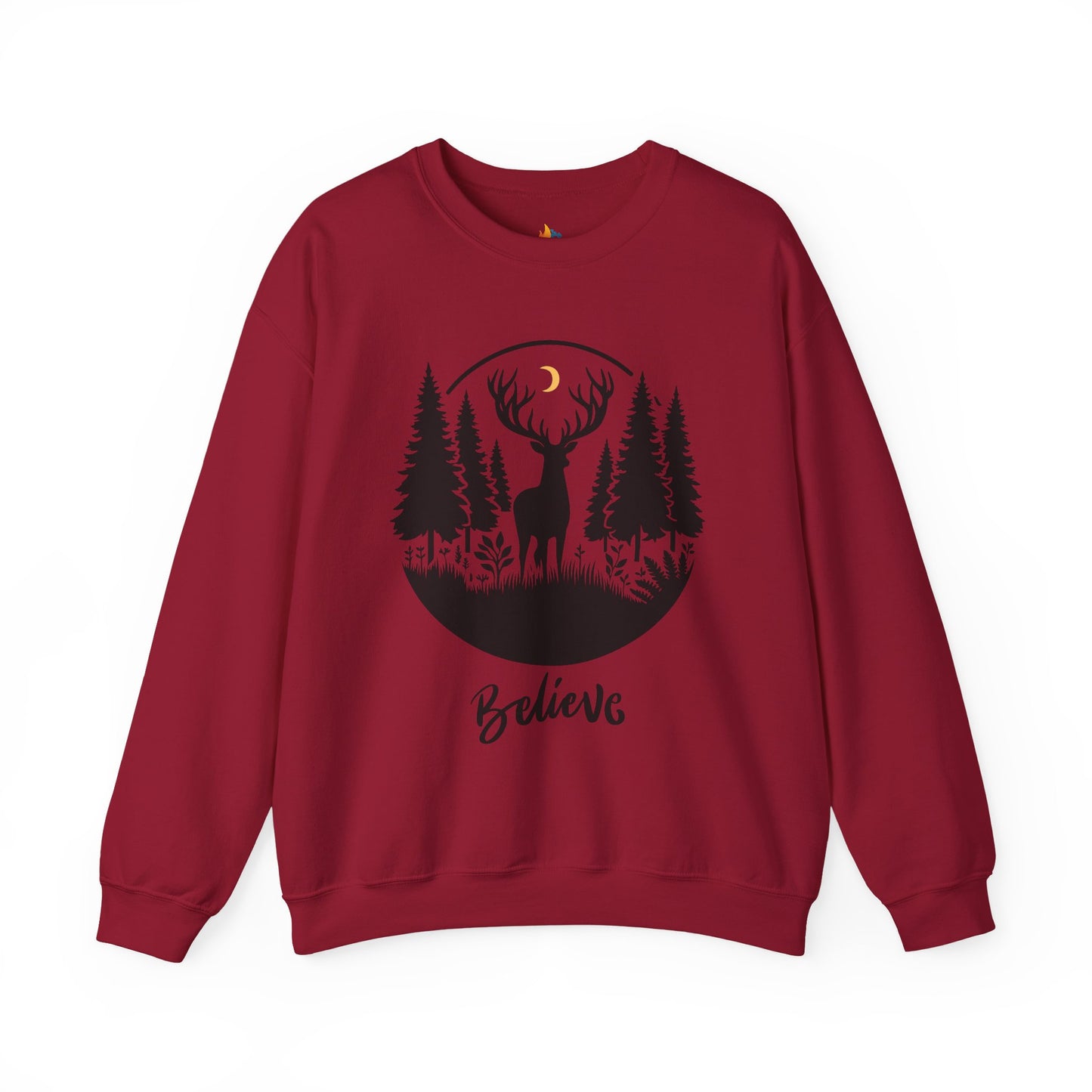 Believe, Christmas Sweatshirt, Unisex Crewneck, Holiday Season Outfit, Winter Sweatshirt