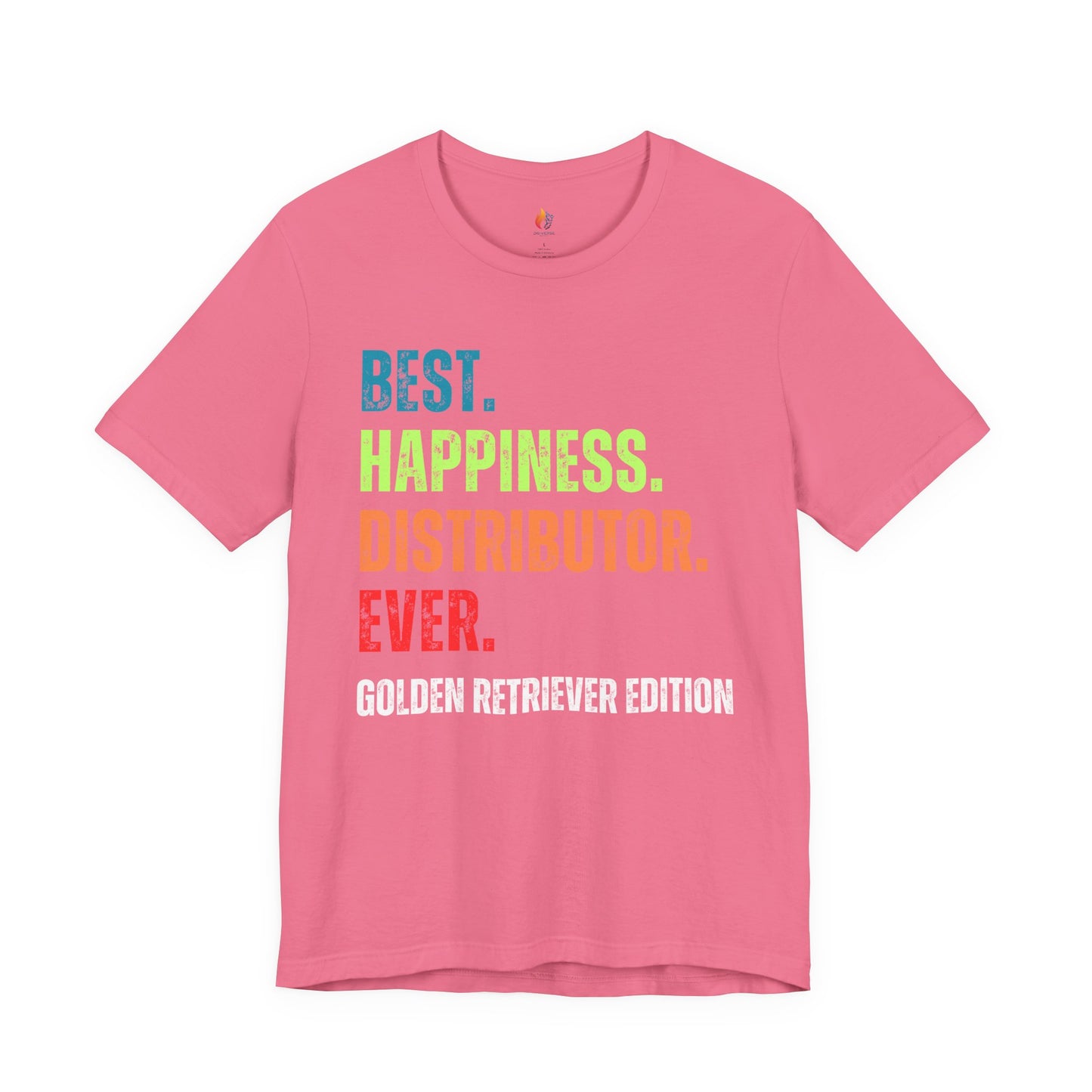 Golden Retriever Dog Lover T-Shirt - "Best Happiness Distributor Ever"