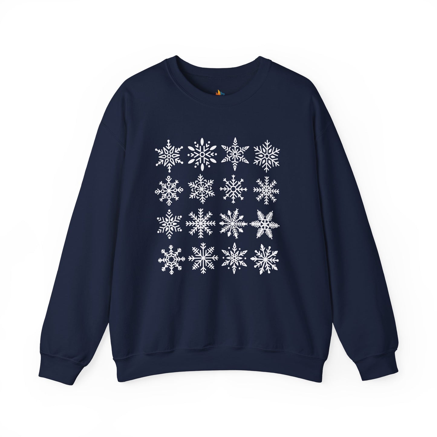 Snowflakes, Christmas Sweatshirt, Unisex Crewneck, Holiday Season Outfit, Winter Sweatshirt