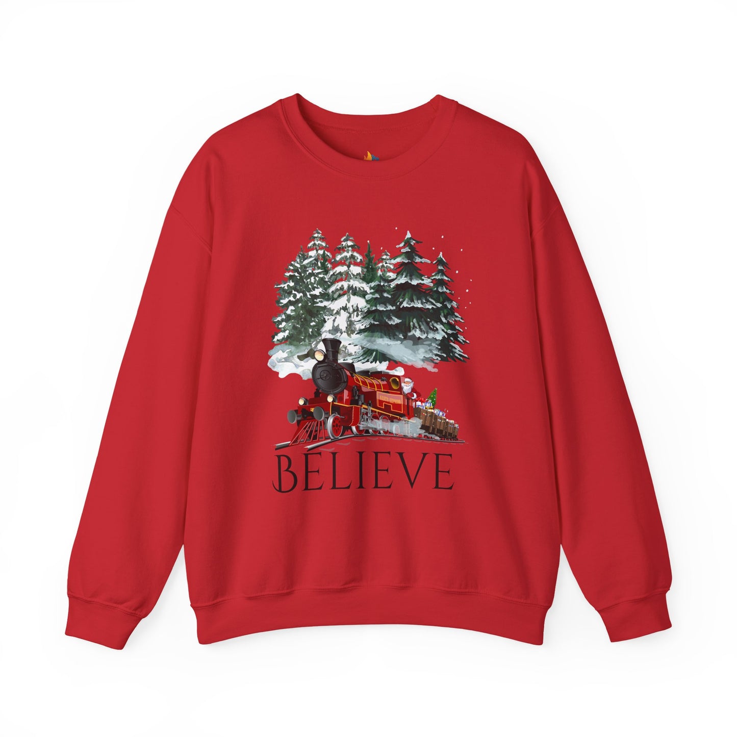 Believe, Christmas Sweatshirt, Unisex Crewneck, Holiday Season Outfit, Winter Sweatshirt