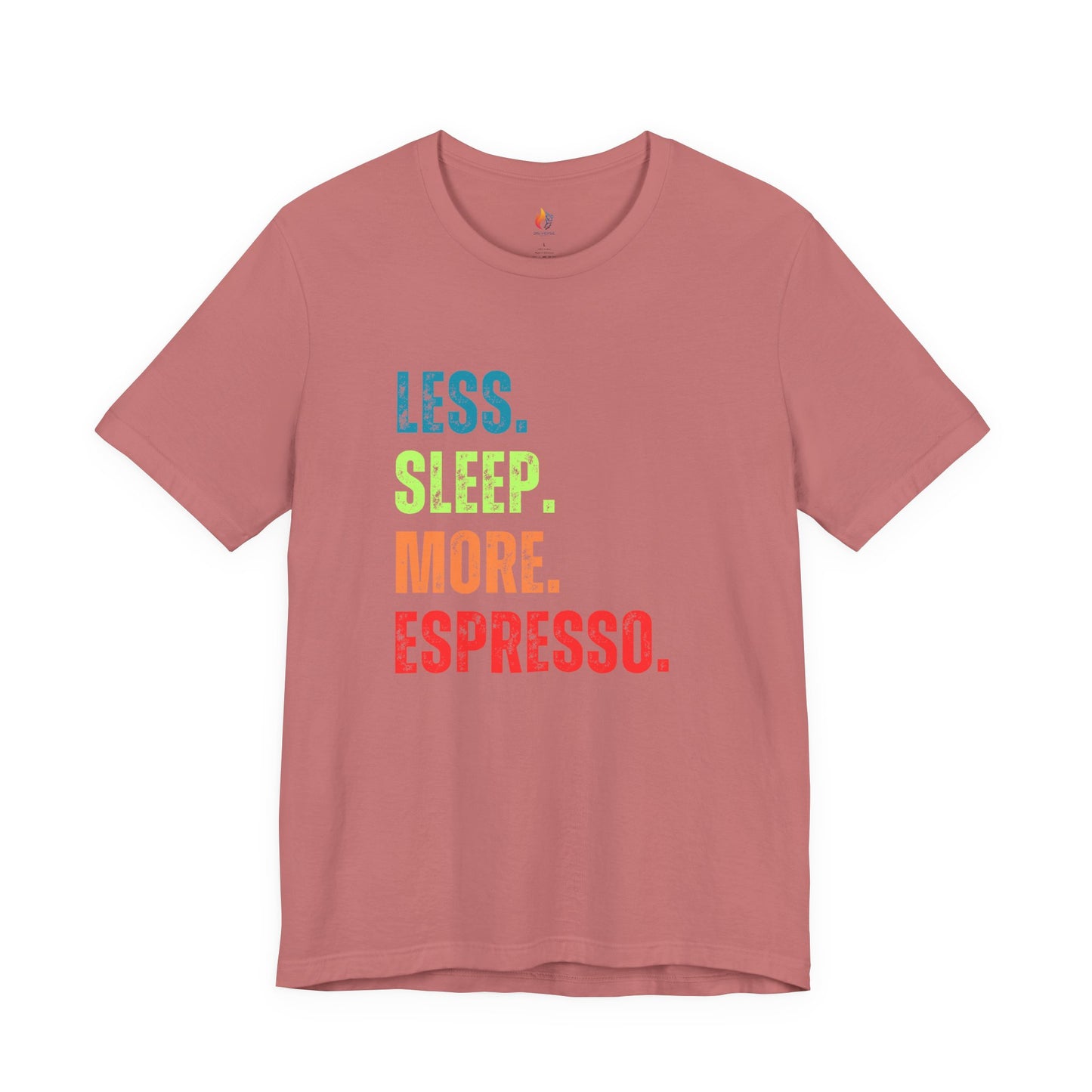 Coffee Lover T-Shirt - "Less Sleep More Expresso" Graphic Tee