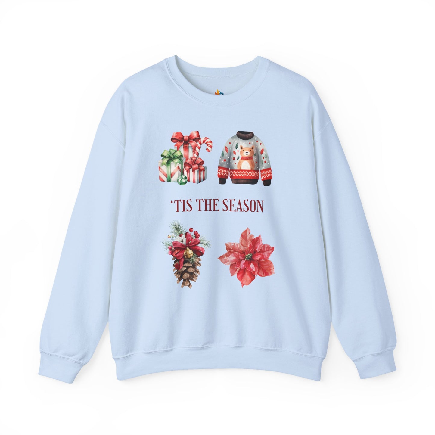 Tis the season Christmas Sweatshirt, Unisex Crewneck, Holiday Season Outfit, Winter Sweatshirt