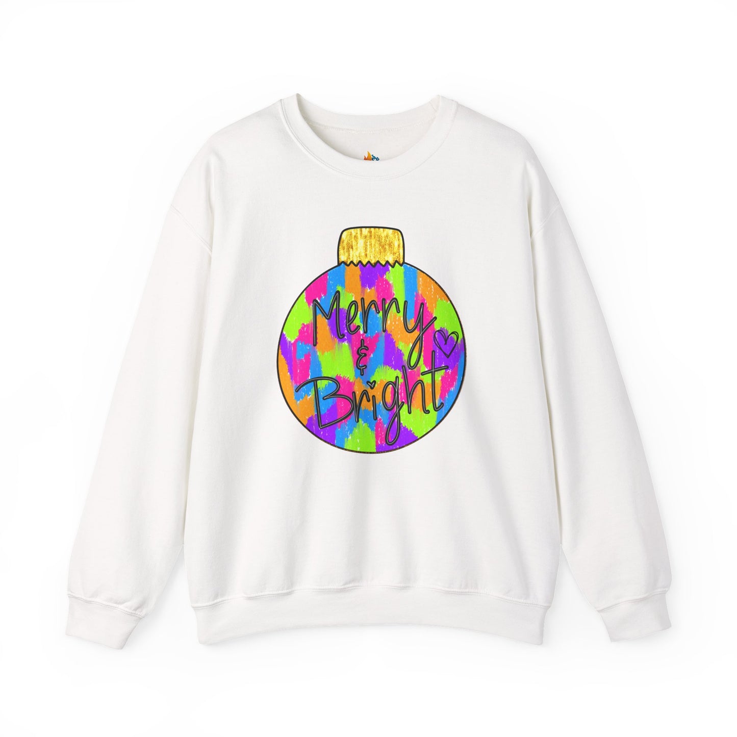 Merry & Bright, Christmas Sweatshirt, Unisex Crewneck, Holiday Season Outfit, Winter Sweatshirt