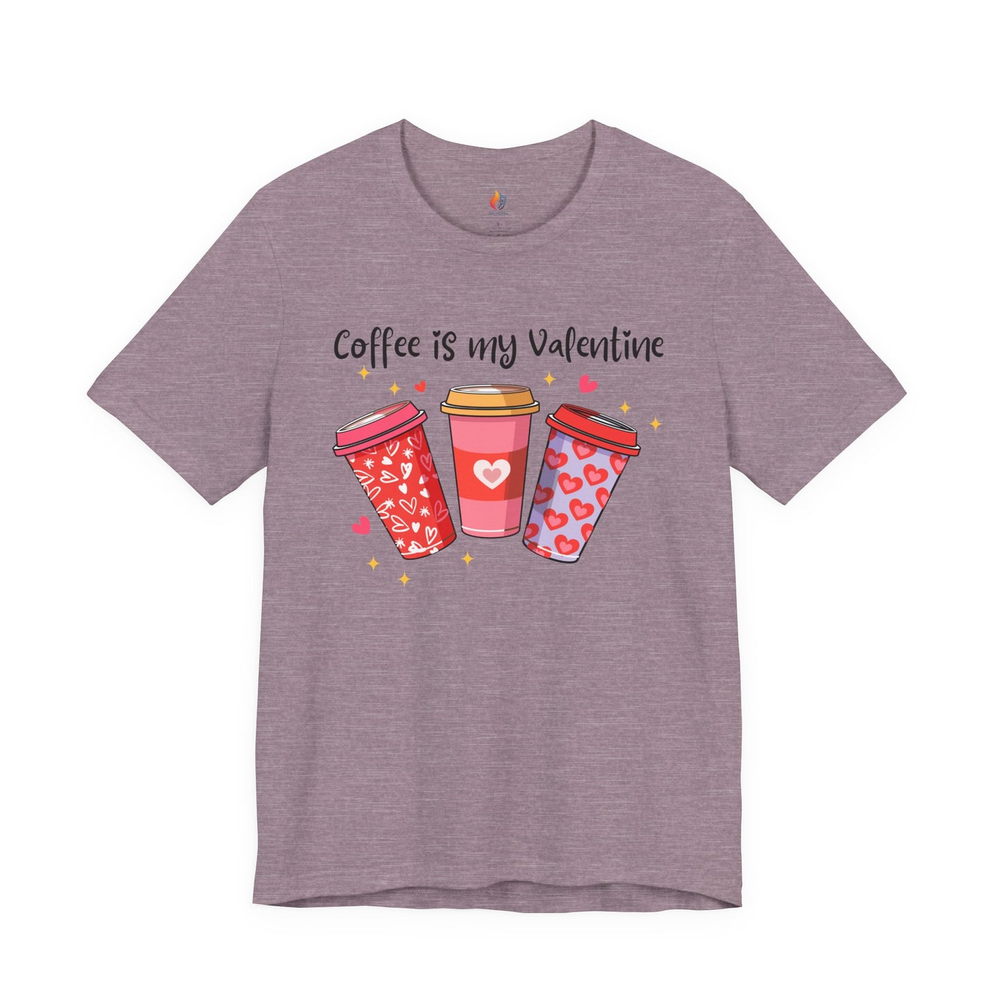 Coffee is my Valentine T-Shirt, Valentine’s Day T-shirt, Cute Valentine Shirt, Love Graphic Tee, Unisex Valentine Outfit, Gift for Him or Her, Romantic Holiday Tee