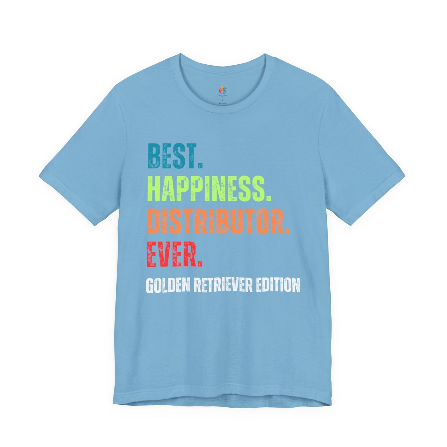 Golden Retriever Dog Lover T-Shirt - "Best Happiness Distributor Ever"