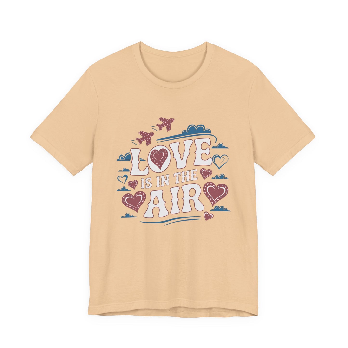 Love is in the Air T-Shirt, Valentine’s Day T-shirt, Cute Valentine Shirt, Love Graphic Tee, Unisex Valentine Outfit, Gift for Him or Her, Romantic Holiday Tee