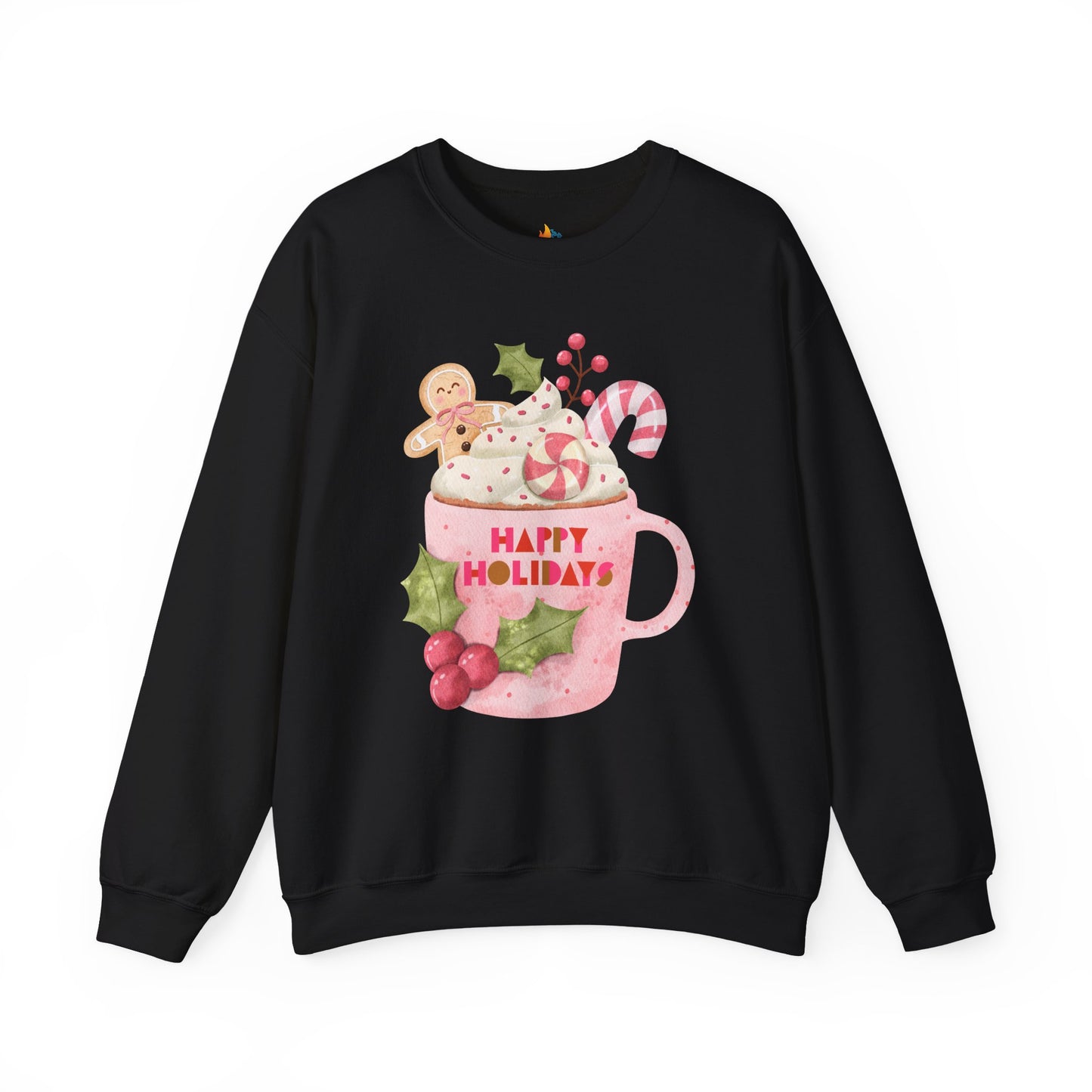 Happy Holidays, Christmas Sweatshirt, Unisex Crewneck, Holiday Season Outfit, Winter Sweatshirt