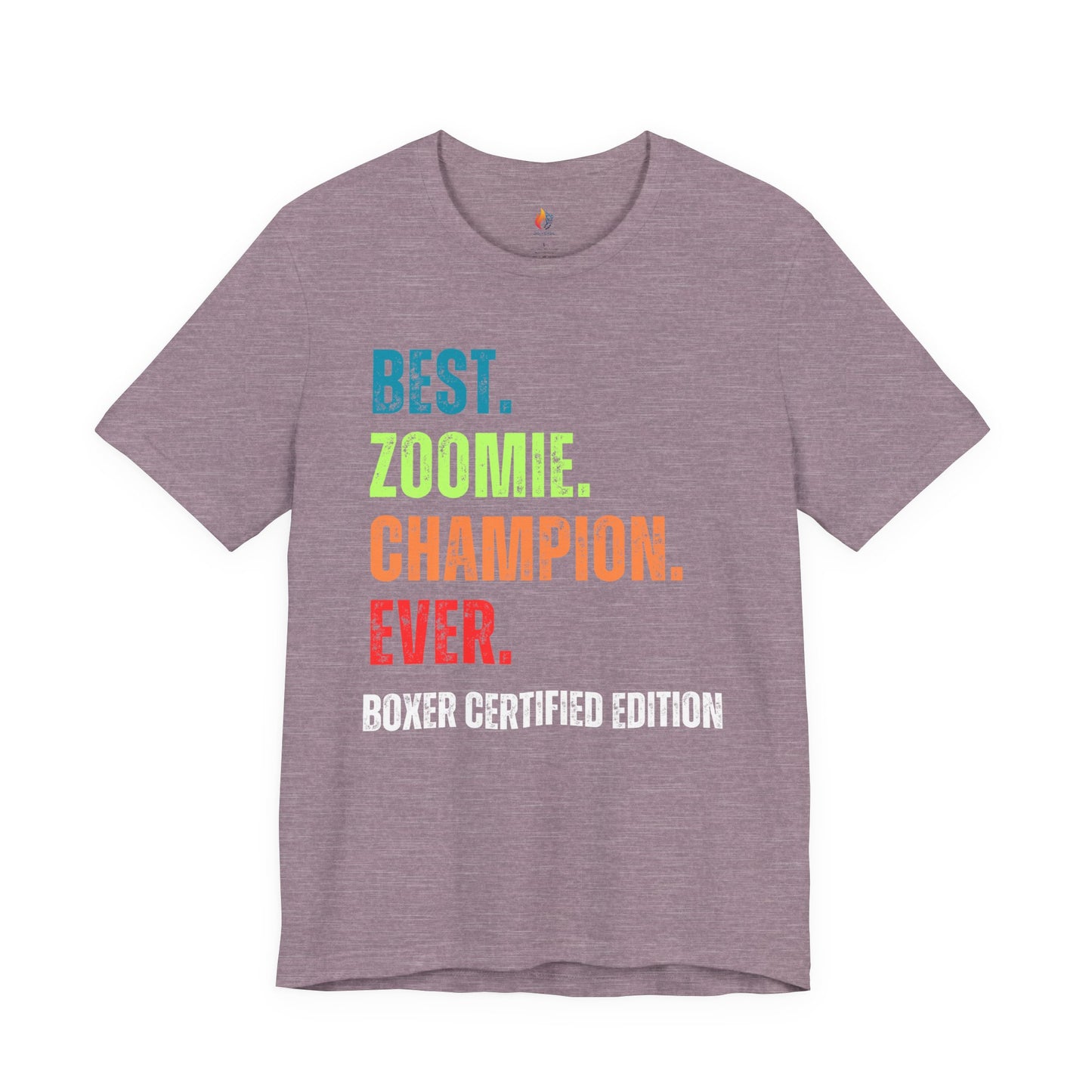 Boxer Dog Lover T-Shirt - "Best zoomie Champion Ever" Graphic Tee