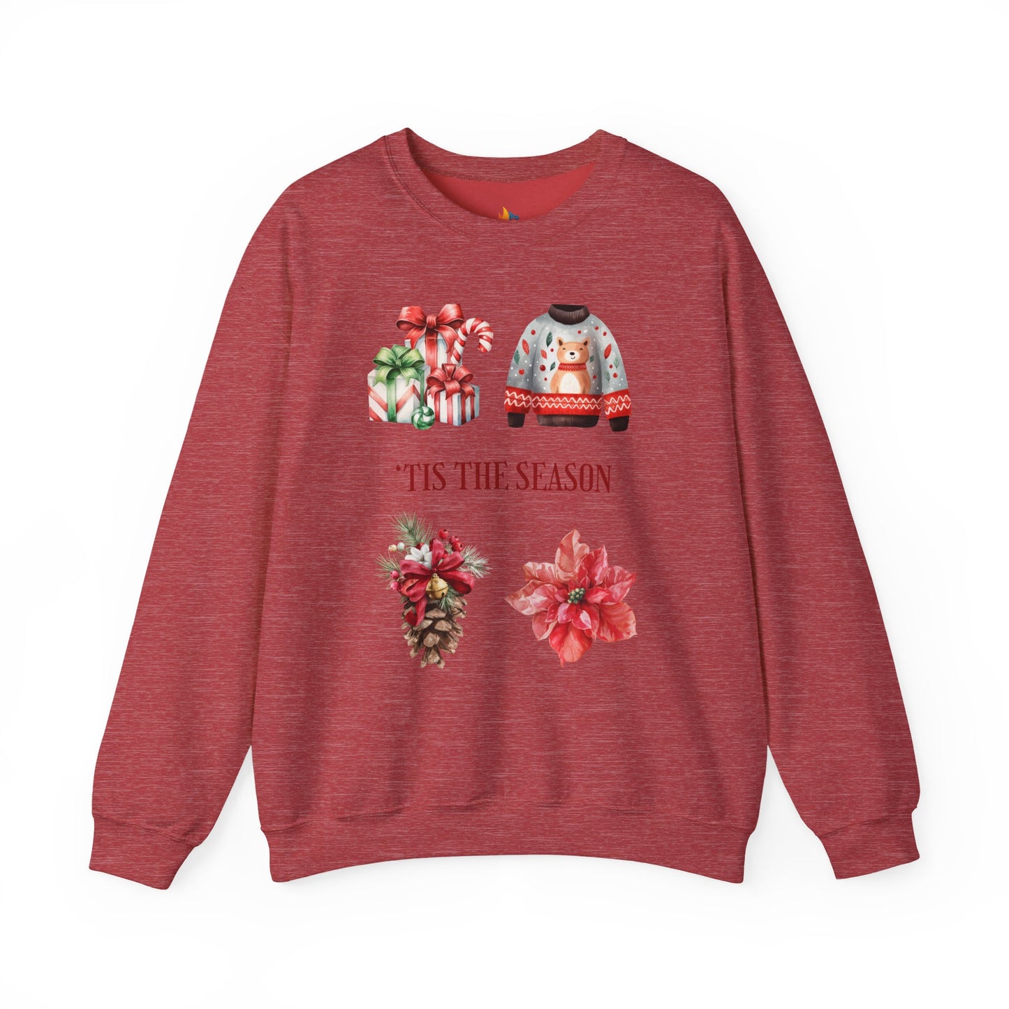 Tis the season Christmas Sweatshirt, Unisex Crewneck, Holiday Season Outfit, Winter Sweatshirt